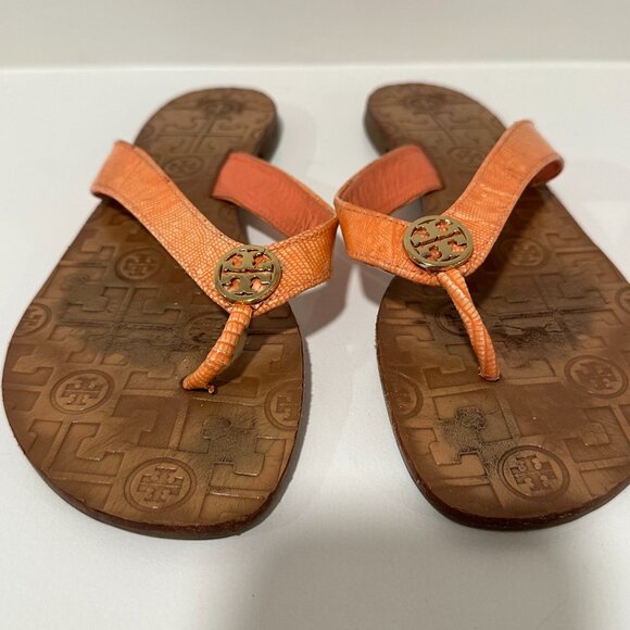 Tory Burch Thora Sandals Flip Flops Size 8 - Picture 1 of 9